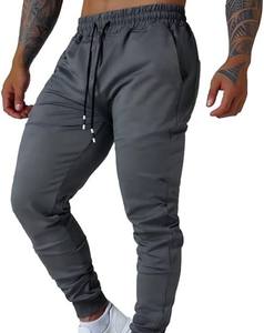 Service OEM Pantalon de jogging décontracté pour homme, coupe slim, 100% coton, doublure en molleton peigné, cordon de serrage au milieu, séchage rapide, course à pied, fitness - Product Image 1