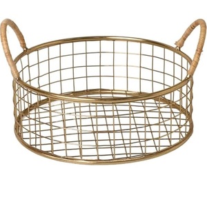 Panier en métal pour la décoration de la cuisine, pour aliments et fruits, vaisselle, support à fruits, panier en fil de fer pour le stockage des fruits et légumes - Product Image 1