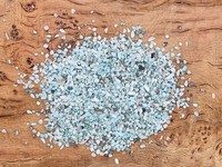 Larimar Puces de cristal brut naturel Mini bouteille en vrac Quartz de pierre précieuse en vrac de taille personnalisée non traitée