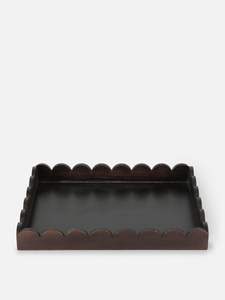 Bandeja DE SERVICIO DE MADERA rectangular multiusos, superficie lisa pulida, diseño duradero, ideal para las necesidades diarias de la cena del hogar - Product Image 5