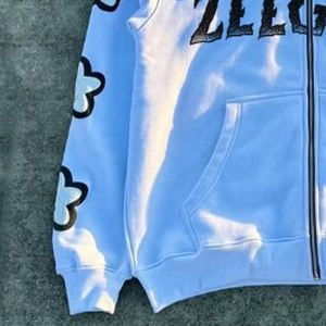 เสื้อฮู้ด3D พองซิปเต็มตัวสำหรับผู้ชายและผู้หญิงเสื้อแบบสวมหัวโอเวอร์ไซส์ผ้าคอตตอนผสมแบบ100% - Product Image 4