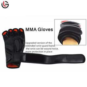 Gants de MMA en cuir PU Arts Grappling Cage Gants d'entraînement au combat Logo personnalisé Gants de boxe MMA - Product Image 4