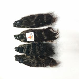 100% Paquete de templo crudo vietnamita doble trama cutícula alineada máquina trenzada extensiones de cabello humano sin procesar - Product Image 4