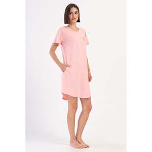 Túnica KADIN P.SUPREM O YAKA KISA KOL ETEGI OVAL CEPLI - ROSA - ROSA - Product Image 1