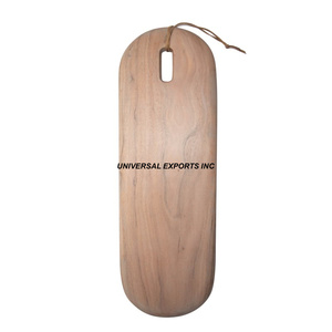 Ustensiles de cuisine ronds en bois fini naturel Bloc à découper de luxe Nouvelle planche à découper classique et élégante - Product Image 6
