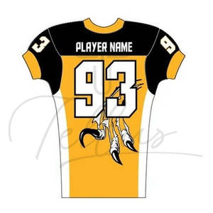 ชุดอเมริกันฟุตบอลแขนสั้น ราคาขายส่ง ผลิตจากโพลีเอสเตอร์ 100% ปรับแต่งได้ สวมใส่สบาย คุณภาพสูง ราคาสมเหตุสมผล - Product Image 2