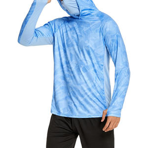 Chemise de pêche à manches longues respirante avec capuche Sweat à capuche extérieur personnalisé pour hommes avec logo et options d'étiquette de marque - Product Image 2