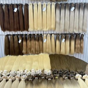 TOP HAUTE QUALITÉ!!! Grand stock 100% couleurs de cheveux brutes vietnamiennes extensions de cheveux humains extension de cheveux de trame à cuticules alignées - Product Image 3