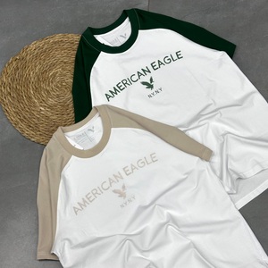 เสื้อยืดผู้ชายผ้าฝ้ายเนื้อนิ่ม240กรัมแขนแร็กแลนออกแบบโลโก้ได้ตามต้องการขนาดใหญ่สำหรับผู้ชายและผู้หญิงที่มีน้ำหนักเกิน - Product Image 3