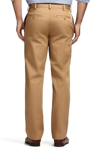 Pantalon de bureau décontracté pour homme, nouvelle conception haut de gamme, couleur marron, respirant, écologique, OEM, 100% coton - Product Image 2