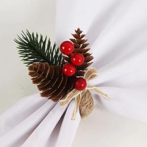 Porte-serviette écologique en jute pour décoration de table rustique Fêtes de mariage Hôtel Salle à manger Charmant anneau de serviette - Product Image 4