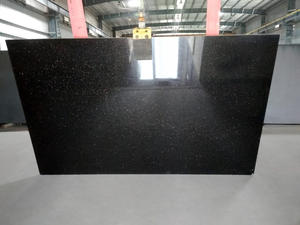 Dalle de granit noir galaxie poli au design moderne, pierre naturelle avec finition de surface affinée pour application en villas extérieures - Product Image 2