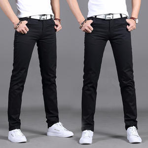 Pantalones de trabajo de algodón para hombre al por mayor diseño delgado moderno y transpirable para primavera patrón recto nuevo look casual para hombre - Product Image 2