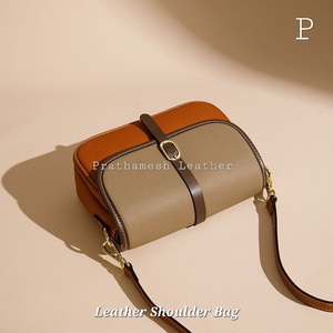 Artisan Crafted <b>Leather</b> Shoulder <b>Bag</b> Hand Stitched Details Unique Earthy Tone <b>Soft</b> <b>Leather</b> Timeless Appeal Heritage Designs 2025 - Product Image 6