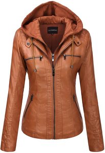 Vente chaude printemps automne filles dames veste en cuir luxe femmes en cuir véritable veste personnalisée décontracté vestes en cuir - Product Image 6