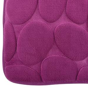 Alfombra de baño de espuma MSV con efecto piedra en color violeta 50 x 80 cm - Product Image 4