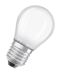 Paquete de 2 bombillas LED esféricas mate retrofit E27 4W 2700K (Osram 153660) - Product Image 2