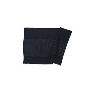 Black 70x200 Glitter Jacquard Shawl Scarf - Product Image 1