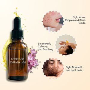 Huile essentielle de nard 100% pur de haute qualité (10ml) grossiste en vrac en marque privée personnalisable pour les soins de la peau et l'aromathérapie - Product Image 3