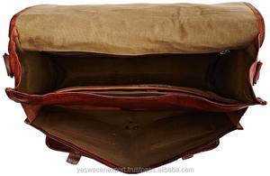 Handmade Genuine Leather Laptop Briefcase <b>Bag</b> Open Closure Sling Office <b>Messenger</b> <b>for</b> <b>Men</b> and Women Crossbody Briefcase <b>Bag</b> - Product Image 4