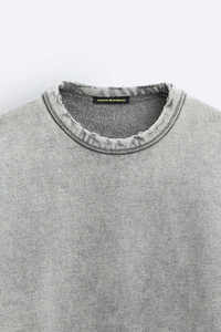 Sudadera Personalizada con Cuello Redondo, Estilo Vintage, 100% Algodón, Gruesa, para Invierno, Corte Regular, Secado Rápido, Transpirable, para Hombre - Product Image 2