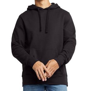 Sudadera con capucha para hombre de talla grande cómoda de Color sólido con cuello redondo y manga larga de algodón 100% más vendida - Product Image 1