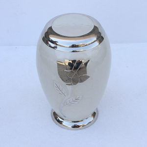 Urna de cremación blanca única con diseño de flores para mantener las cenizas de niños adultos o mascotas, urna de recuerdo proporcionada por HHO DE LA India - Product Image 2