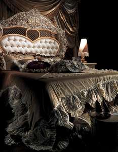 ชุดห้องนอนขนาดคิงไซส์ดีไซน์ยุโรปหรูหราเตียงไม้สักแกะสลักด้วยมือสำหรับบ้านไม้เนื้อแข็งโรงแรม - Product Image 6