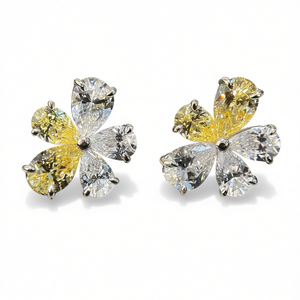 Boucles d'oreilles pendantes fantaisie en forme de poire, couleur élégante, bijoux de mode pour femmes pour toutes occasions - Product Image 1
