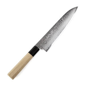Cuchillo de cocina de acero Damasco hecho a mano de fábrica OEM ODM personalizado al por mayor hoja multifuncional a la venta a precio bajo - Product Image 1