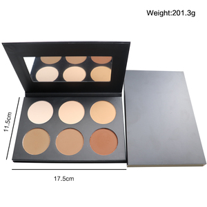 Palette Professionale di Cipria Compatta a 6 Colori, Impermeabile e a Lunga Durata per un Uso Quotidiano - Product Image 2