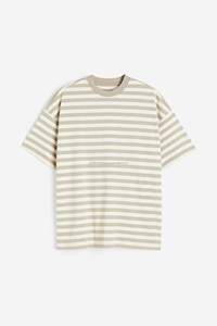 T-shirt en coton lourd pour hommes Super lourd 300gsm épais surdimensionné T-shirt à épaules tombantes T-shirt à col rond Boxy Fit - Product Image 4