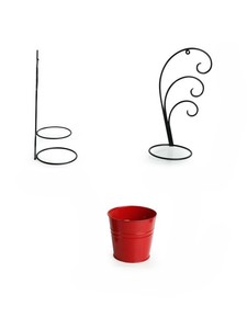 Haute qualité luxe Style métal suspendu intérieur noir jardinières décoratif balcon décors pour la maison Pots de fleurs et jardinières - Product Image 4