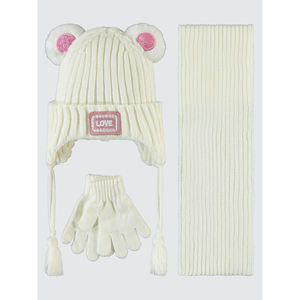 Girls Preschool Accessories <b>Set</b> <b>Scarf</b> Beanie & <b>Gloves</b> - Product Image 1
