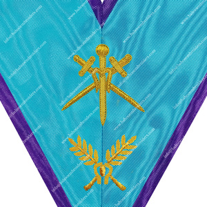 Regalia masónica Collar de Oficial unisex Maestro de Ceremonia de rito Misraim para uso en la iglesia por adultos - Product Image 2