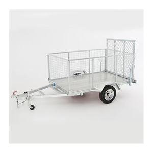 Remolque de Jaula fuerte ligero Lados de malla con protección UV Puertas plegables Cuerpo de acero galvanizado Engranaje de larga durabilidad Alto - Product Image 1