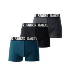 Lot de 3 boxers pour hommes taille mi-haute en fibre de soie et bambou tricotée de bonne qualité, jetables, taille XL, avec lettres rayées 3D sur la ceinture - Product Image 1