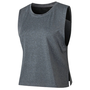 Customized High Quality Quick Dry Tank Tops Sleeveless <b>T</b>-<b>shirts</b> Womens Sports Fitness Workout - Product Image 5