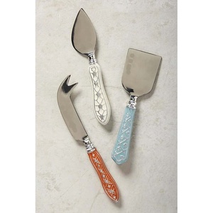 New Stainless Steel <b>Gold</b> Plated Dinner Dessert Spoon Set with New Multicolour Handle Design for Restaurant Wedding Home Hotel - Product Image 5