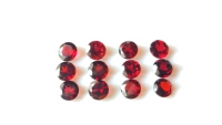 Lot en gros de pierres précieuses naturelles de qualité supérieure AAA, grenat rouge du Mozambique, rondes facettées, 10 mm et 12 mm, pour la fabrication de bijoux