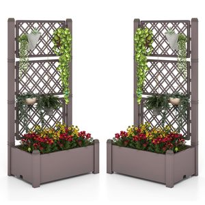 Grand bac à fleurs avec treillis pour <span class=keywords><strong>potager</strong></span> surélevé - Product Image 4