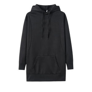 Sudadera gruesa de manga larga suelta con capucha de Color sólido para mujer de alta calidad - Product Image 2