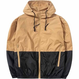 Logo personnalisé Vestes coupe-vent pour hommes Imperméable Tissu aquatique Veste de pluie durable Imperméable pour hommes fabriqué par Vêtements de sport - Product Image 1