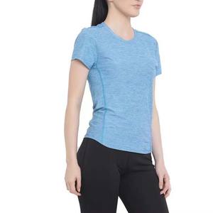 Mejor precio, venta al por mayor, algodón, poliéster, moda, camisetas, ropa de mujer, ropa de calle, camisetas transpirables de secado rápido, Color sólido - Product Image 2