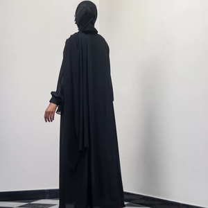 Fabricant d'Abaya Modeste Personnalisée OEM Nouveau Design Dernier Cri Kaftan Dubaï Robe Maxi Élégante Royale Femme Cool Robe Arabe 100% Soie - Product Image 3