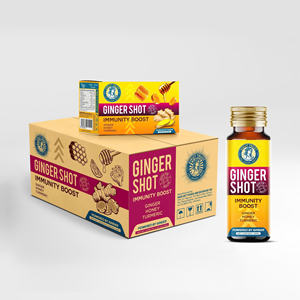 Shot de bien-être au gingembre VINUT TRUST avec miel et curcuma 50 ml – Boisson bio pour stimuler l'immunité - Product Image 4