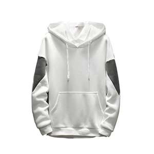 เสื้อฮู้ดดี้คุณภาพสูง 350gsm ทรงโอเวอร์ไซส์ สกรีนโลโก้ได้ แบบเรียบ สีดำ น้ำหนักมาก สำหรับผู้ชาย - Product Image 1