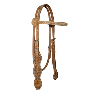 DD Dernière conception Logo personnalisé vêtements en cuir occidental course sports équestre tête de cheval décrochage poitrine collier ensemble rênes durables - Product Image 5