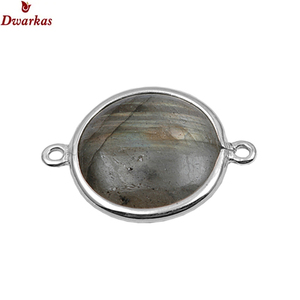 Haute Qualité 925 Sterling Silver DIY Fine Jewelry Prehnite Gemstone Extension avec Diamant pour les Occasions de Fête des Enfants - Product Image 3
