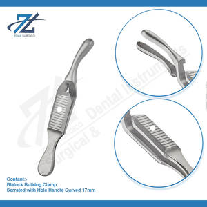 Abrazadera de Bulldog Blalock de 17mm, abrazadera de Bulldog de acero inoxidable de alta calidad, fabricante de instrumentos quirúrgicos Pakistán - Product Image 3